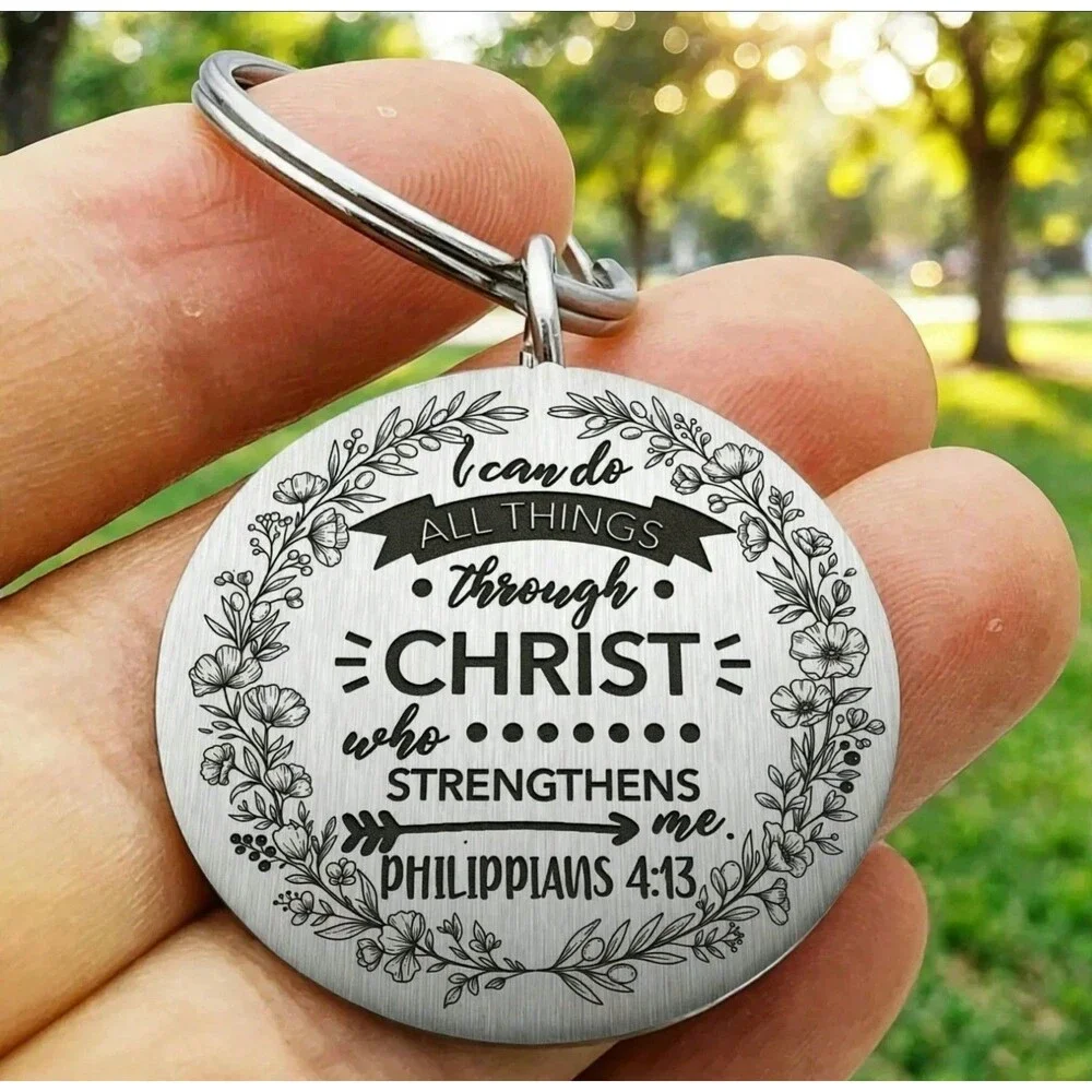 I Can Do All things Christ Who Strengthen Me Keychain